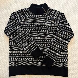 Lou & Grey super soft sweater with zip neck